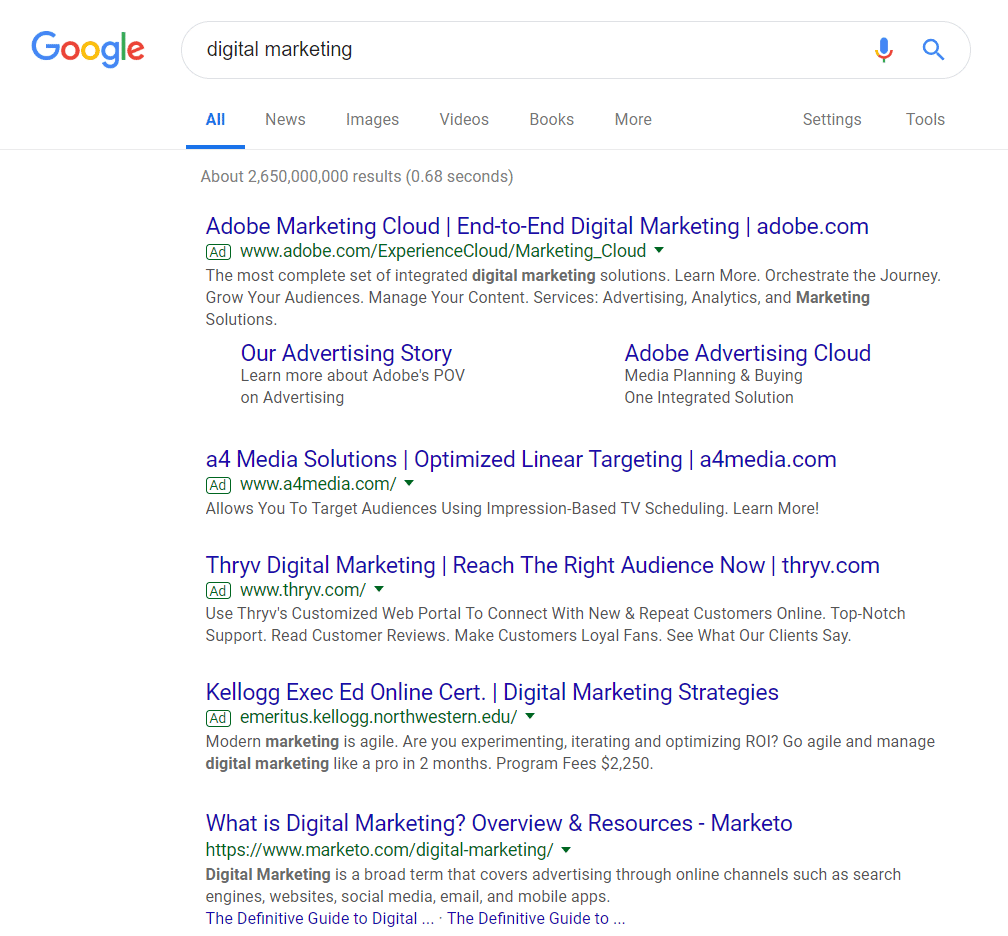 pay-per-click and google ad words